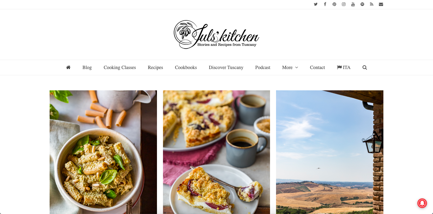 Jul's Kitchen blog home