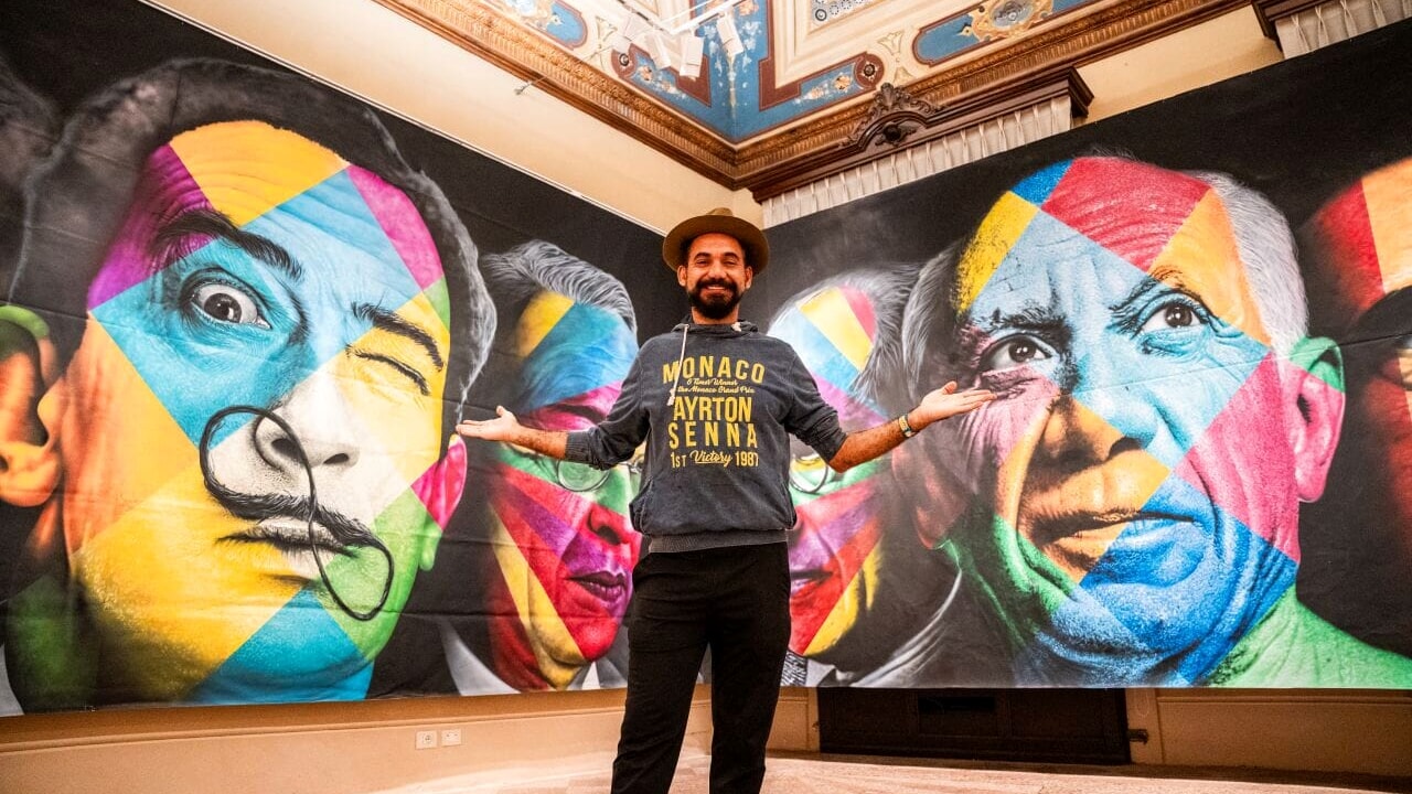 El artista Kobra en el Palacio Blu