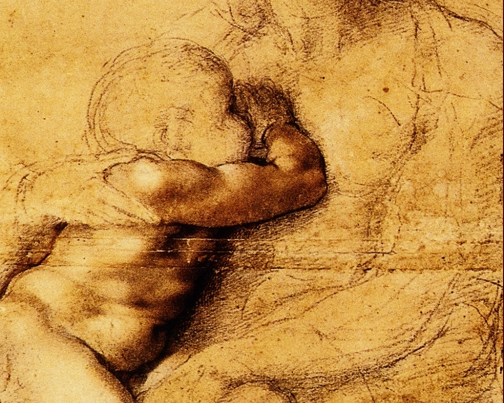 La Madonna con Niño de Michelangelo