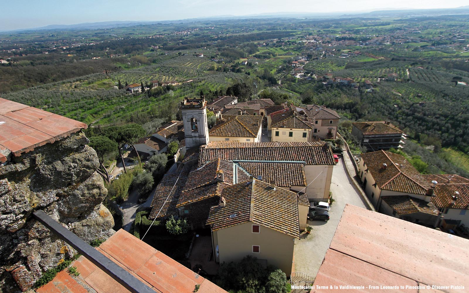 Larciano from the castle