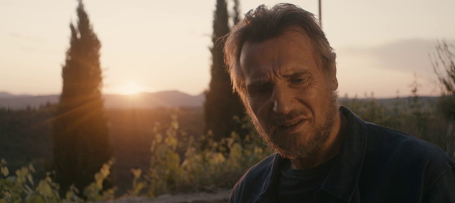 Liam Neeson sul set di Made in Italy