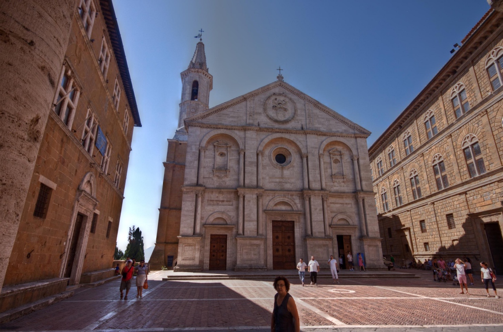 The centre of Pienza