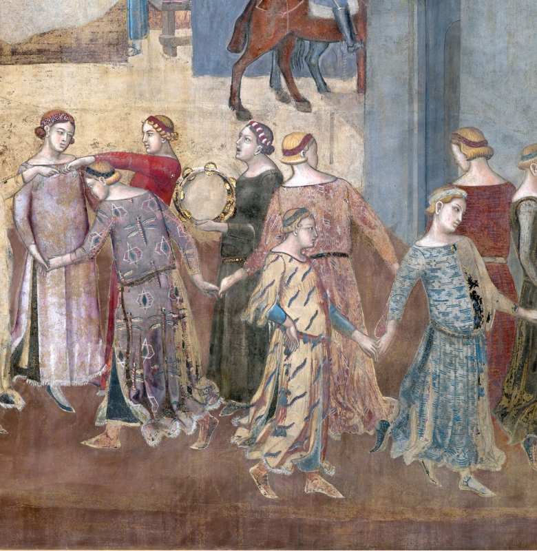 A detail of Lorenzetti's Buon Governo