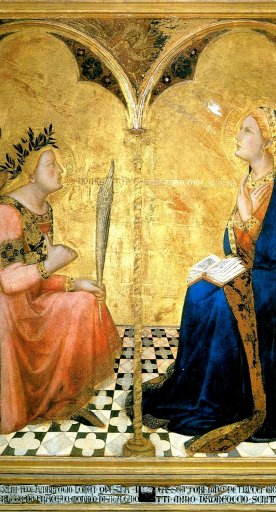 Lorenzetti Ambrogio - Annonciation Pinacothèque de Sienne