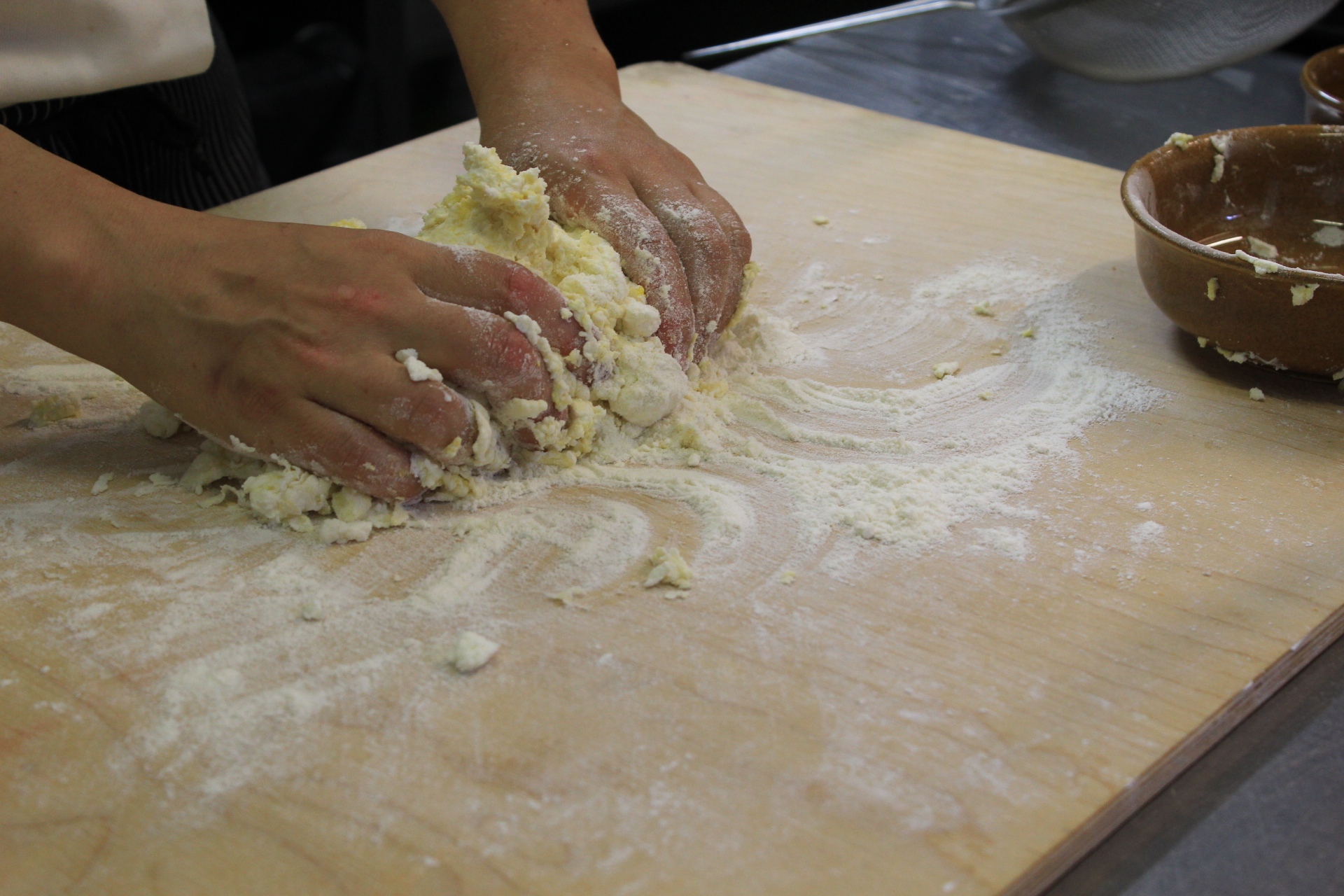 Making ricotta gnocchi