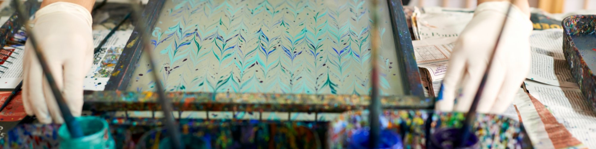 Paper marbling from Diane Bouvier