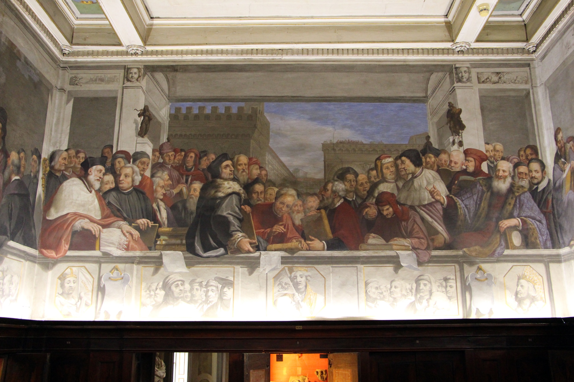 Affresco nello Studio di Casa Buonarroti a Firenze