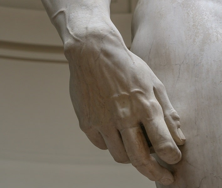 La mano destra di David