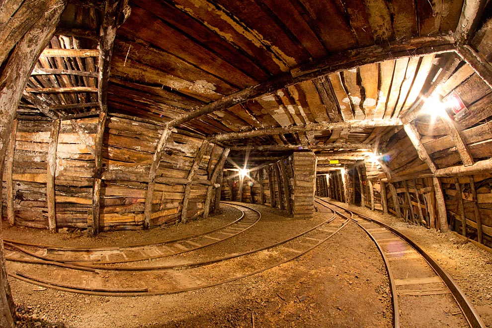 Intérieur de la mine d'Abbadia