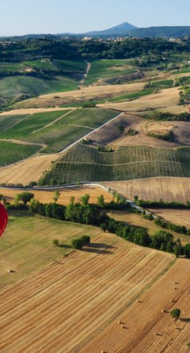Heißluftballonfahrt in der Toskana