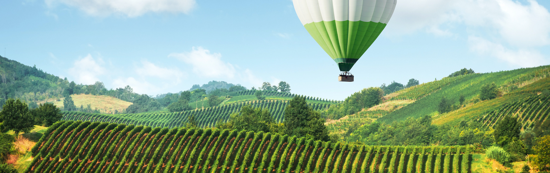 Tuscany in a hot air balloon