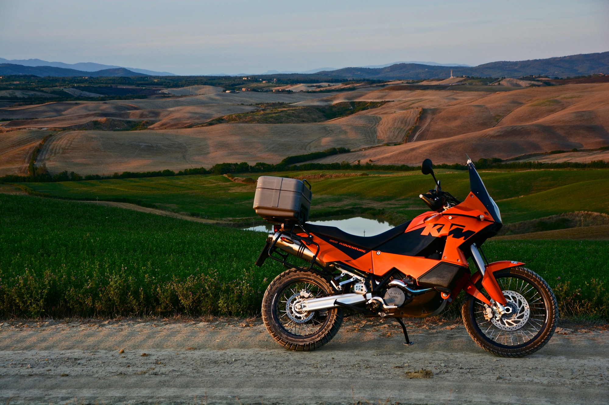 motorbike in Tuscany