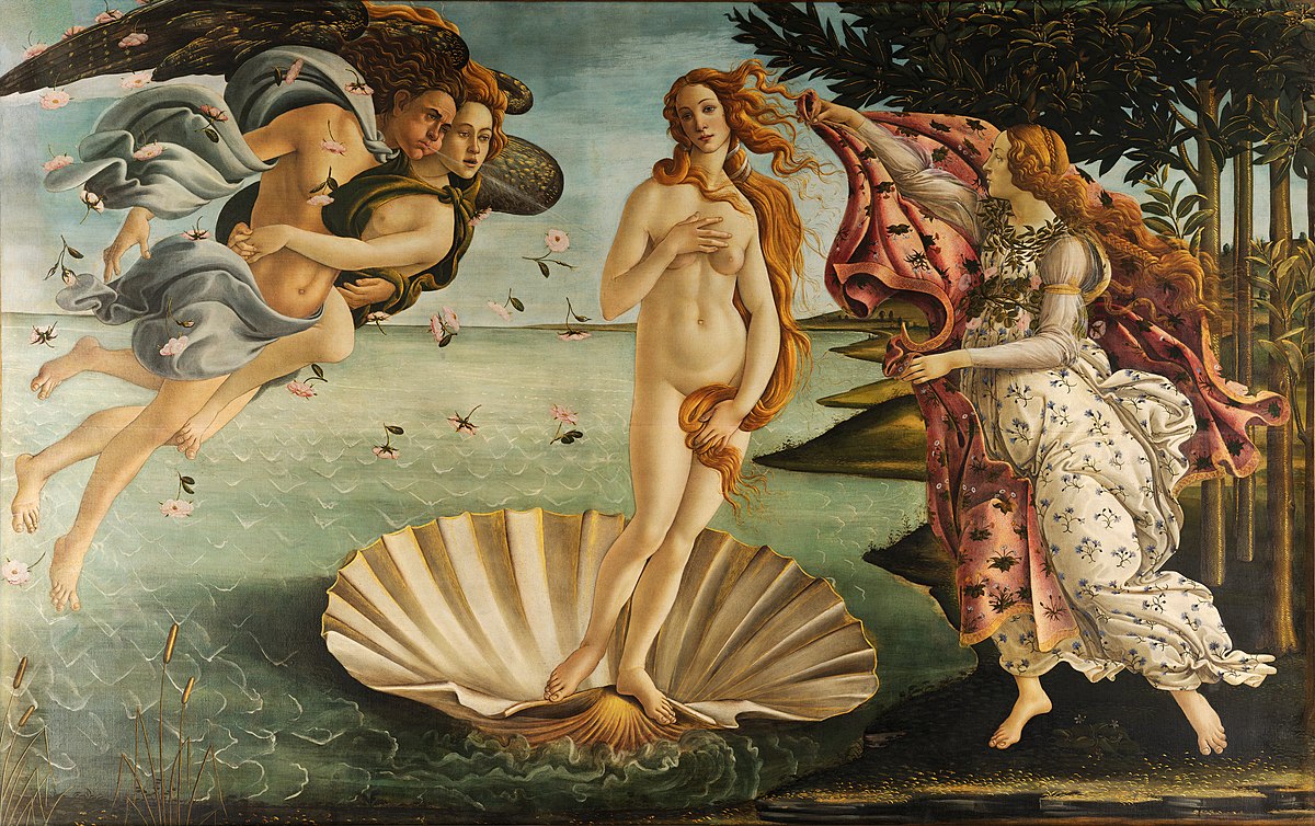 Nacimiento de Venus de Botticelli