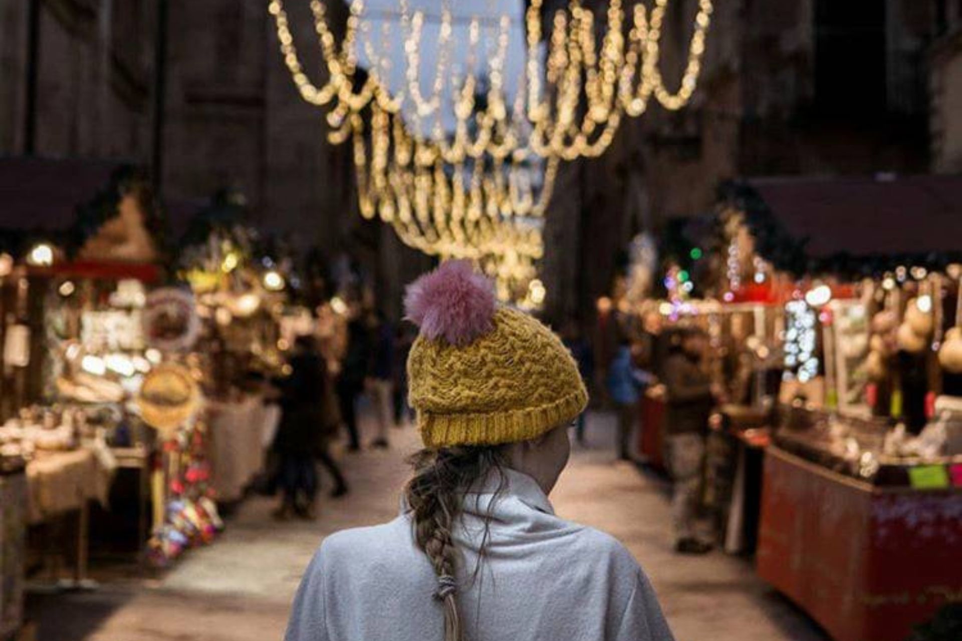 The Christmas market in Montepulciano