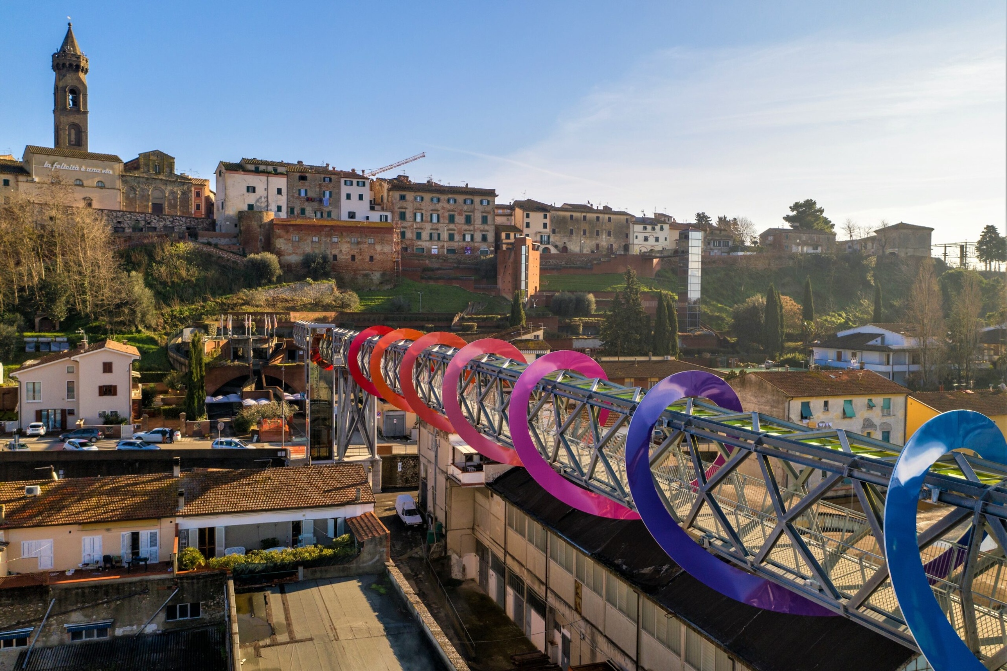 Una vista di Peccioli