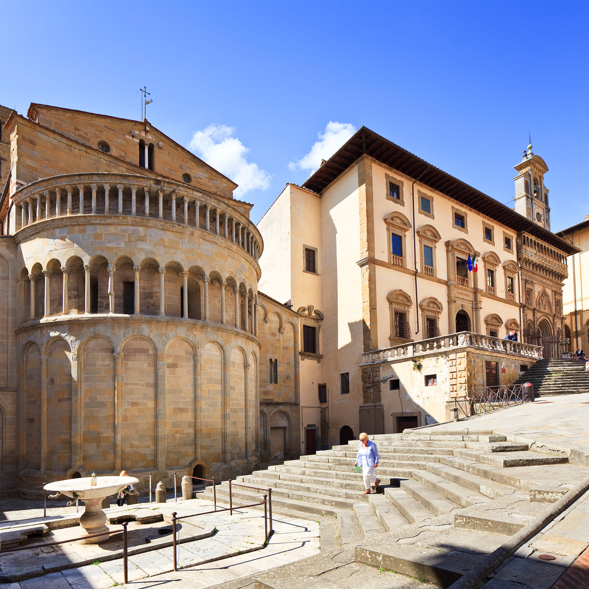 Plaza Grande en Arezzo