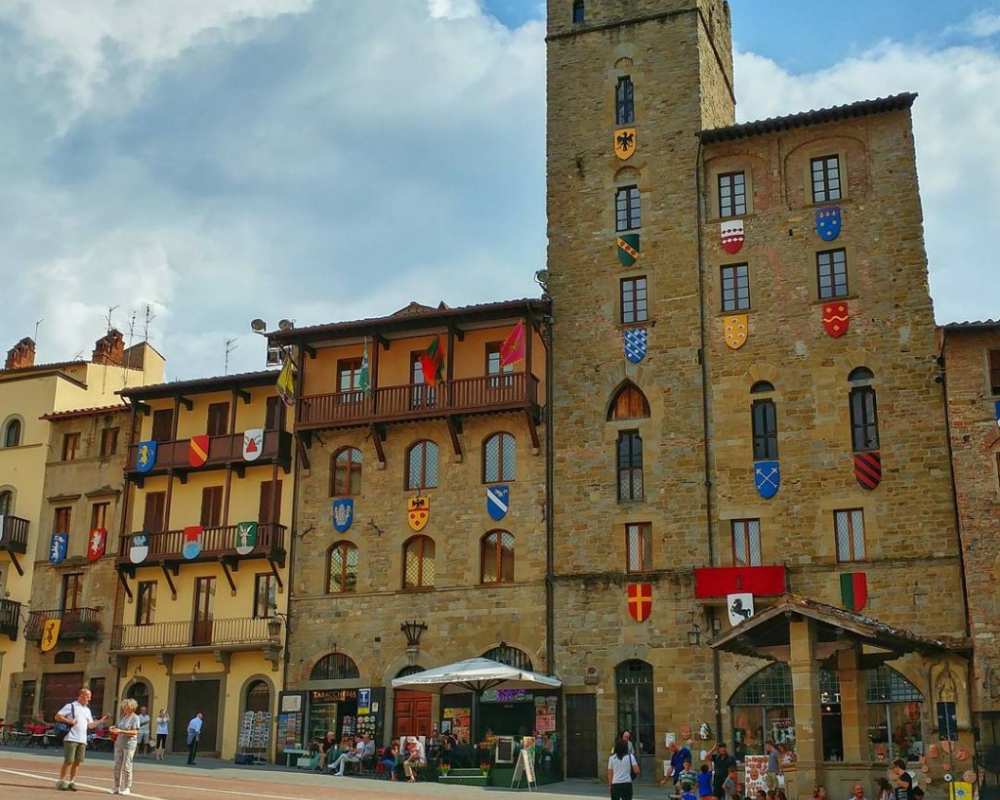 Plaza Grande en Arezzo