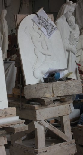 Marble workshop in Pietrasanta