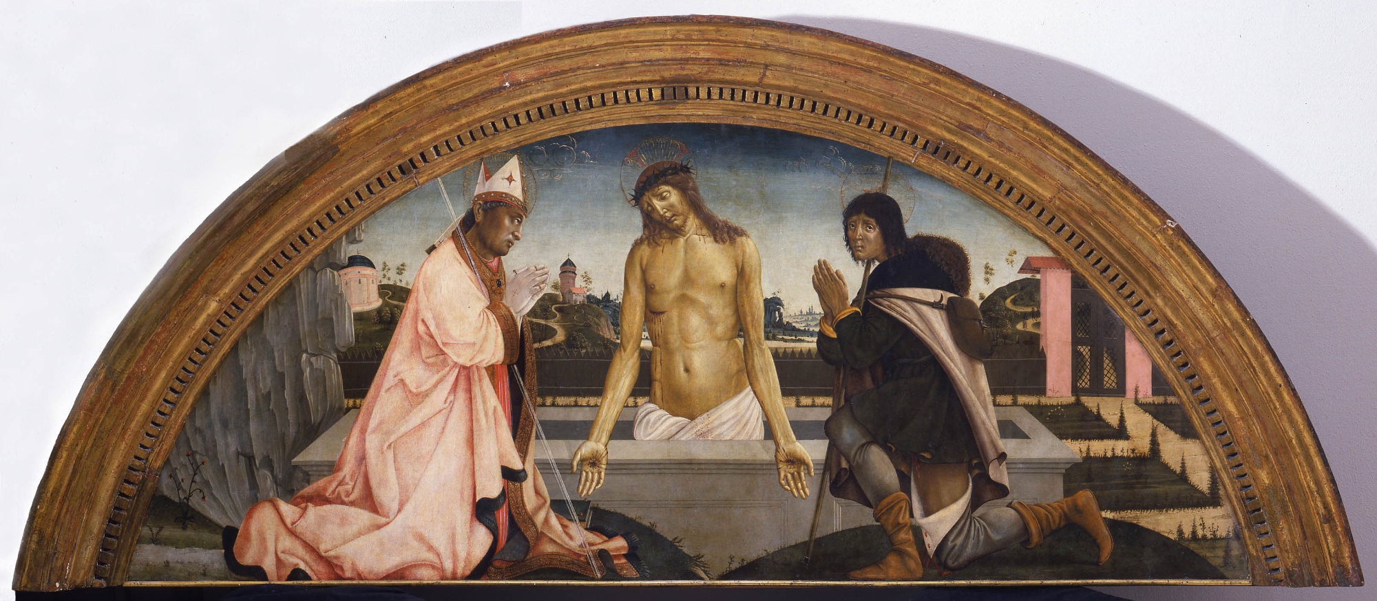 Pietro di Domenico, Pietà con i santi Crescenzio e Rocco, Museo d'Arte Sacra della Diocesi di Grosseto