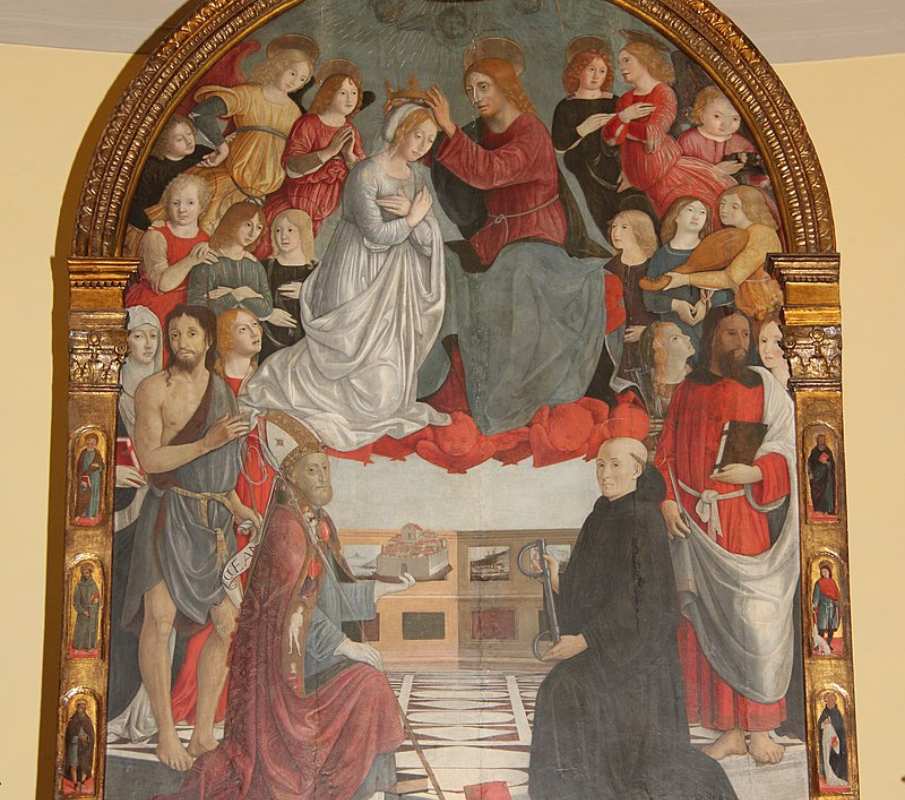 Coronation of the Virgin and Saints by Pietro di Francesco Orioli