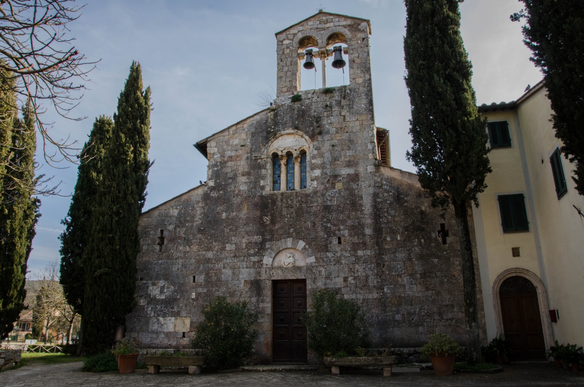 The parish church of San Giovanni Battista in Pievescola