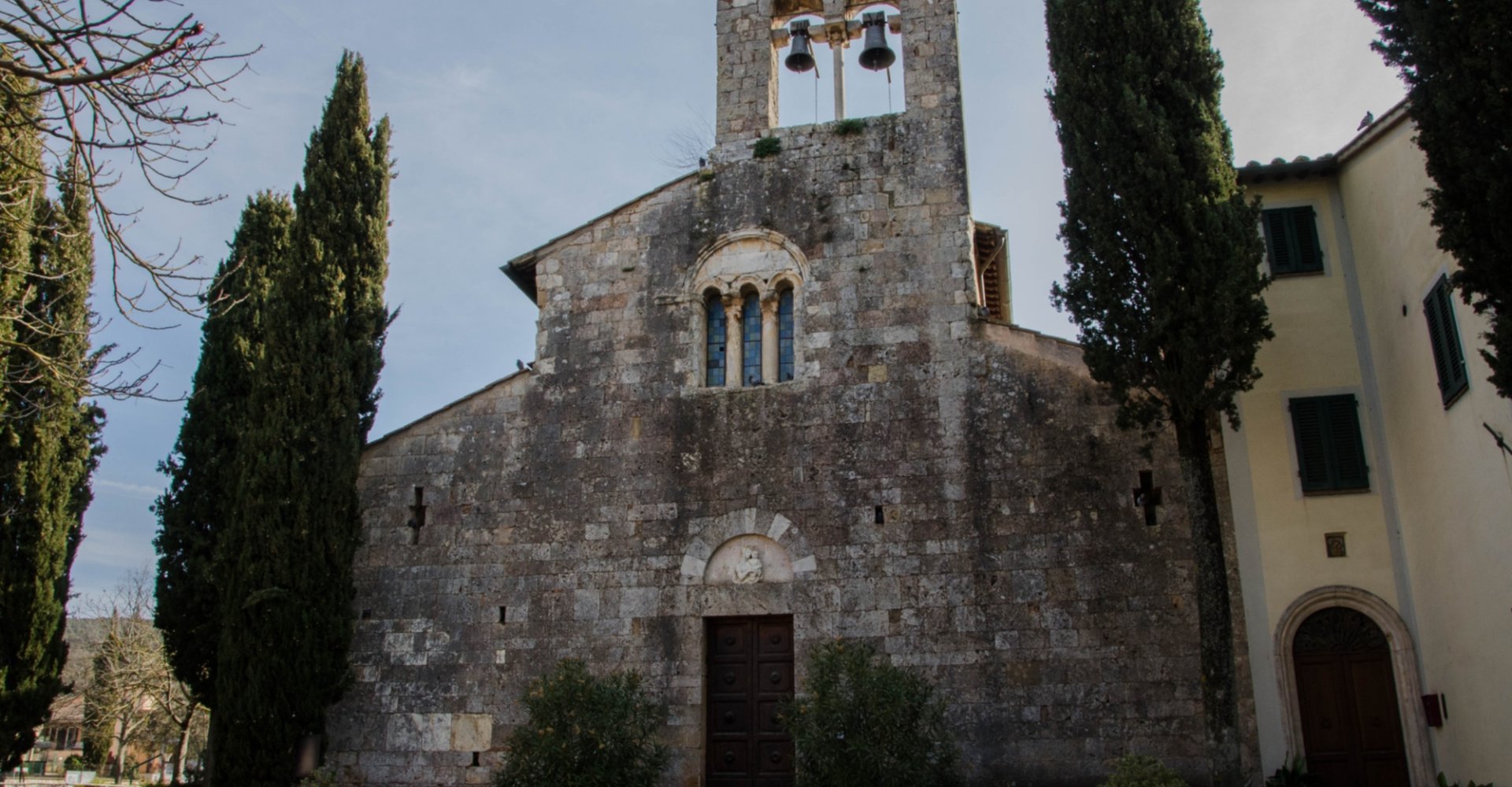 L'église paroissiale Pieve di San Giovanni Battista à Pievescola