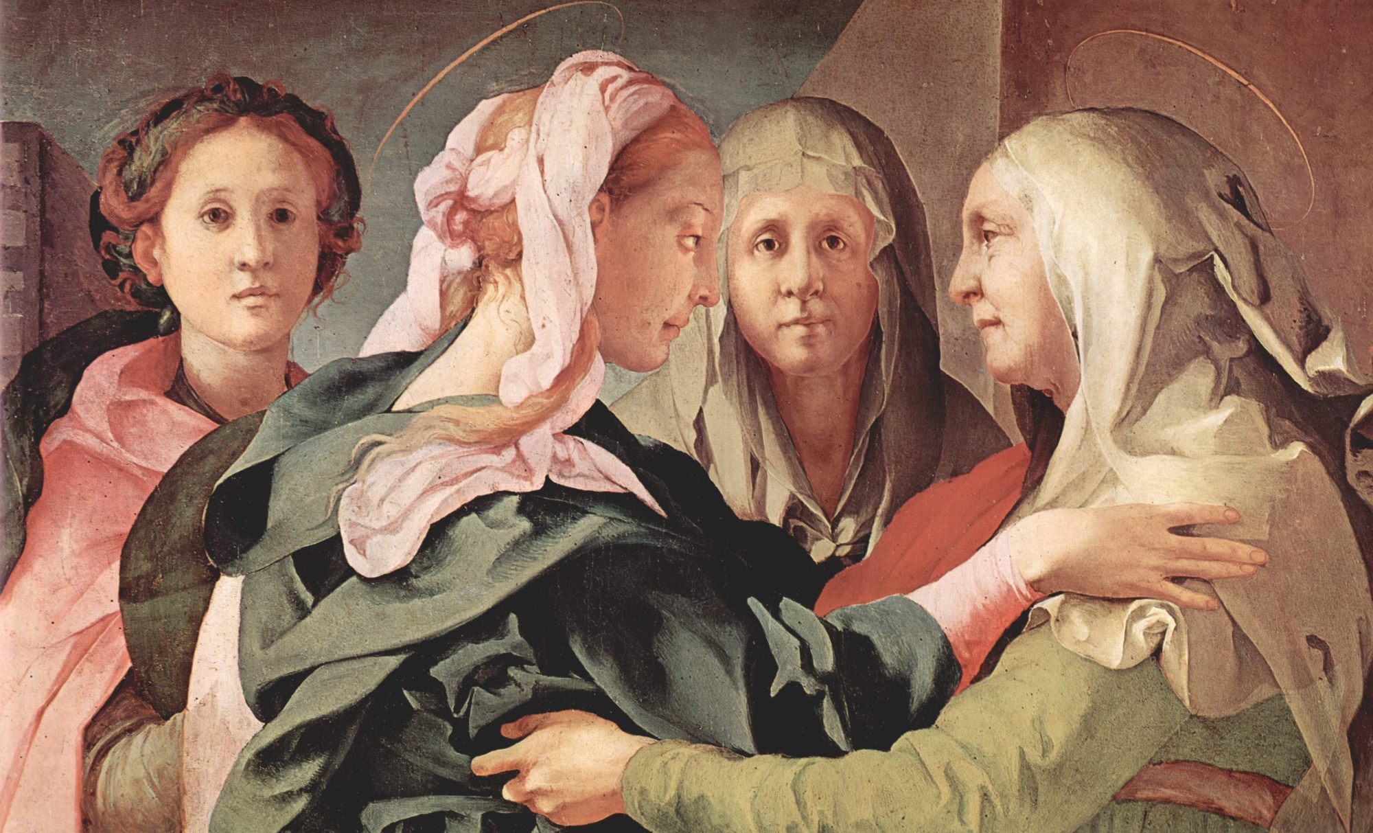 La Visitación (detalle), de Pontormo