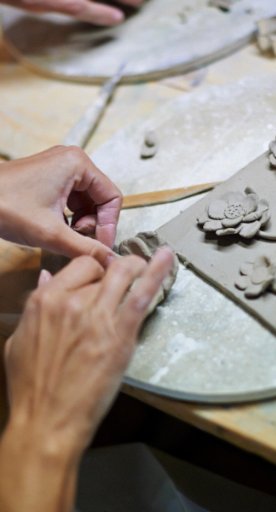 Ceramic laboratory in Cortona
