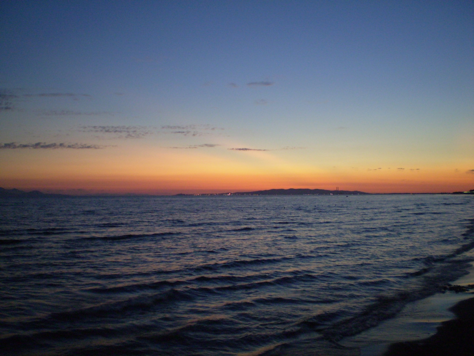 Strand von Pratoranieri bei Sonnenuntergang