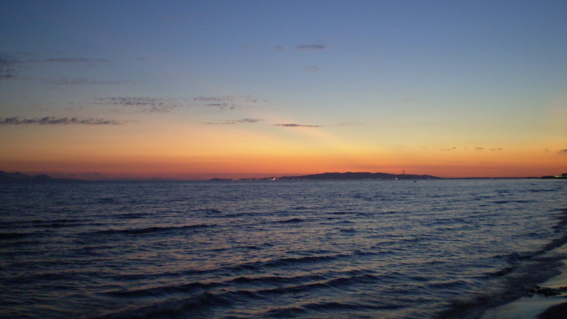 Strand von Pratoranieri bei Sonnenuntergang
