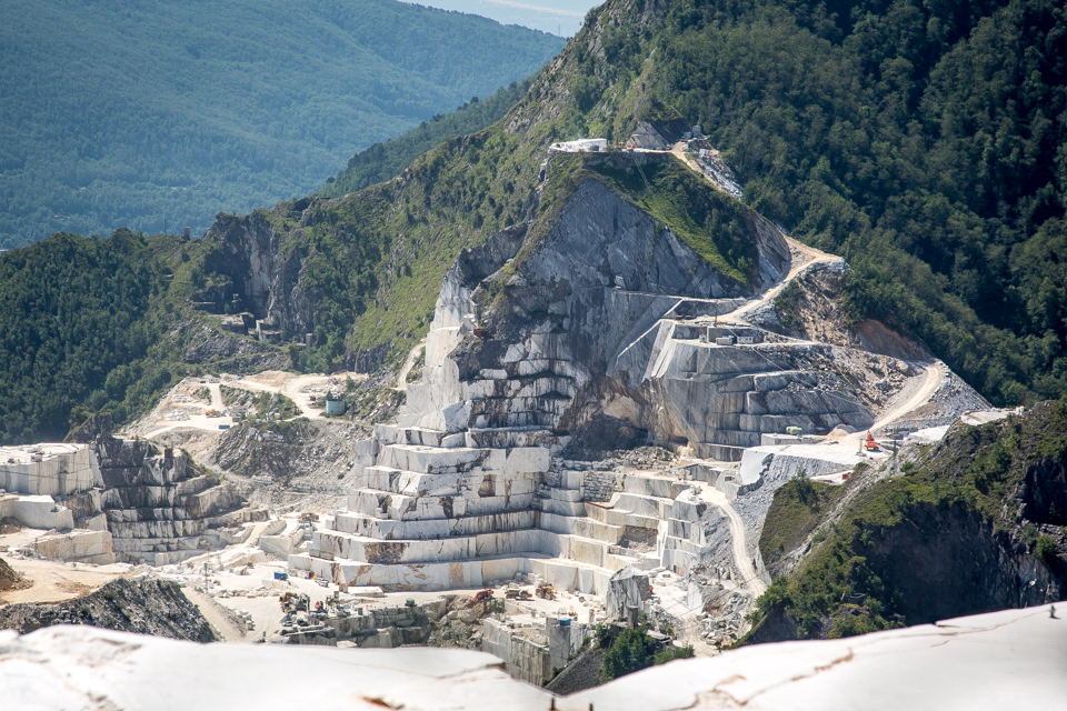 Carrara marble quarries