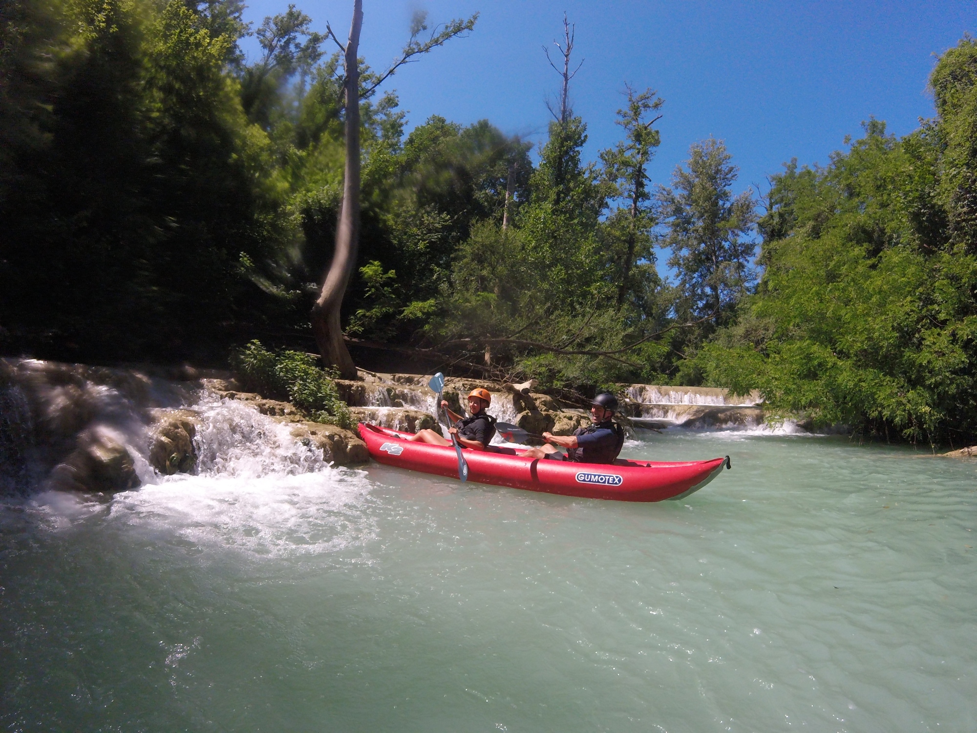 Rafting along the Elsa River