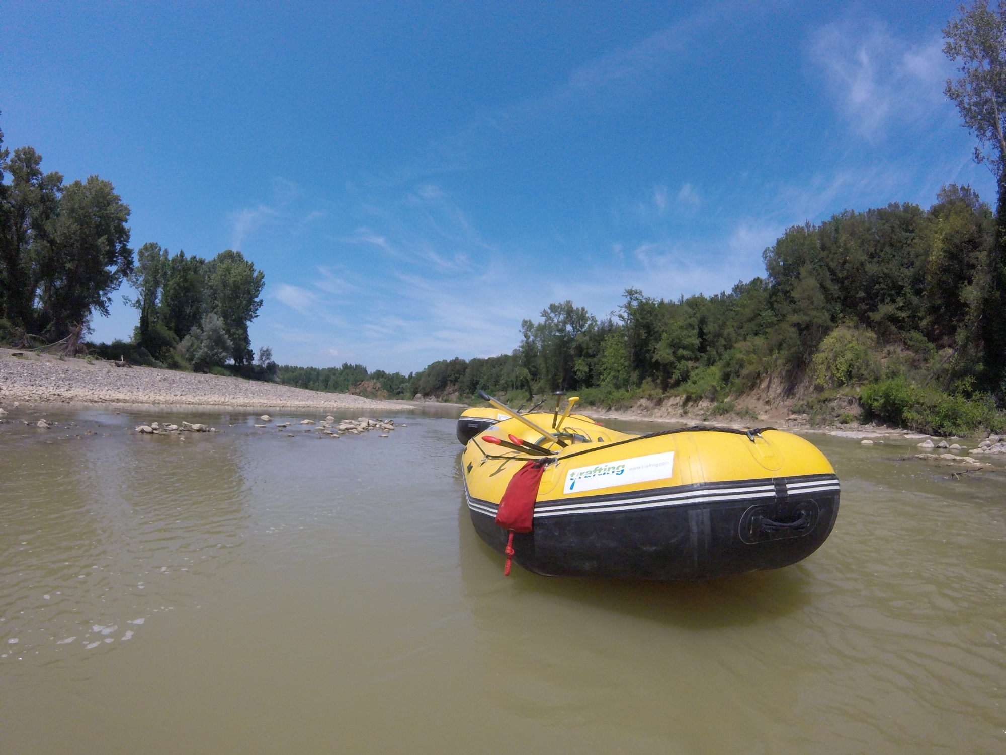 Rafting sur le fleuve Ombrone