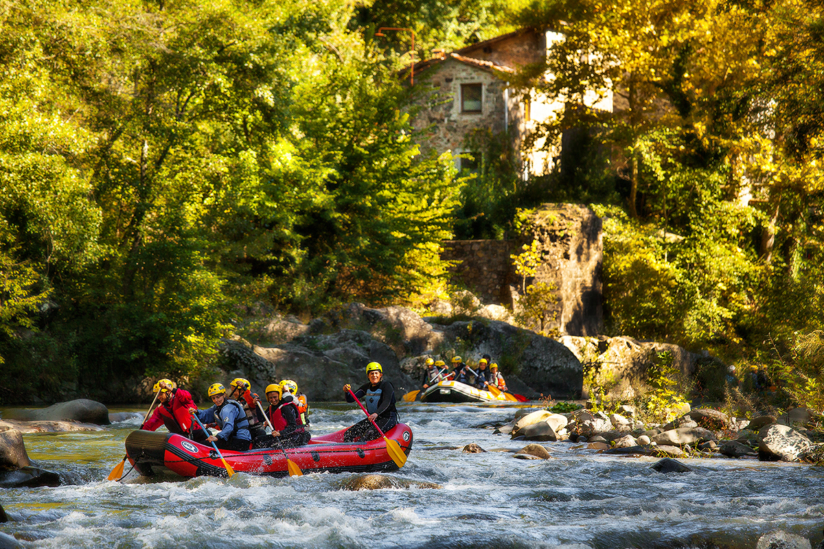 Rafting sul torrente Lima