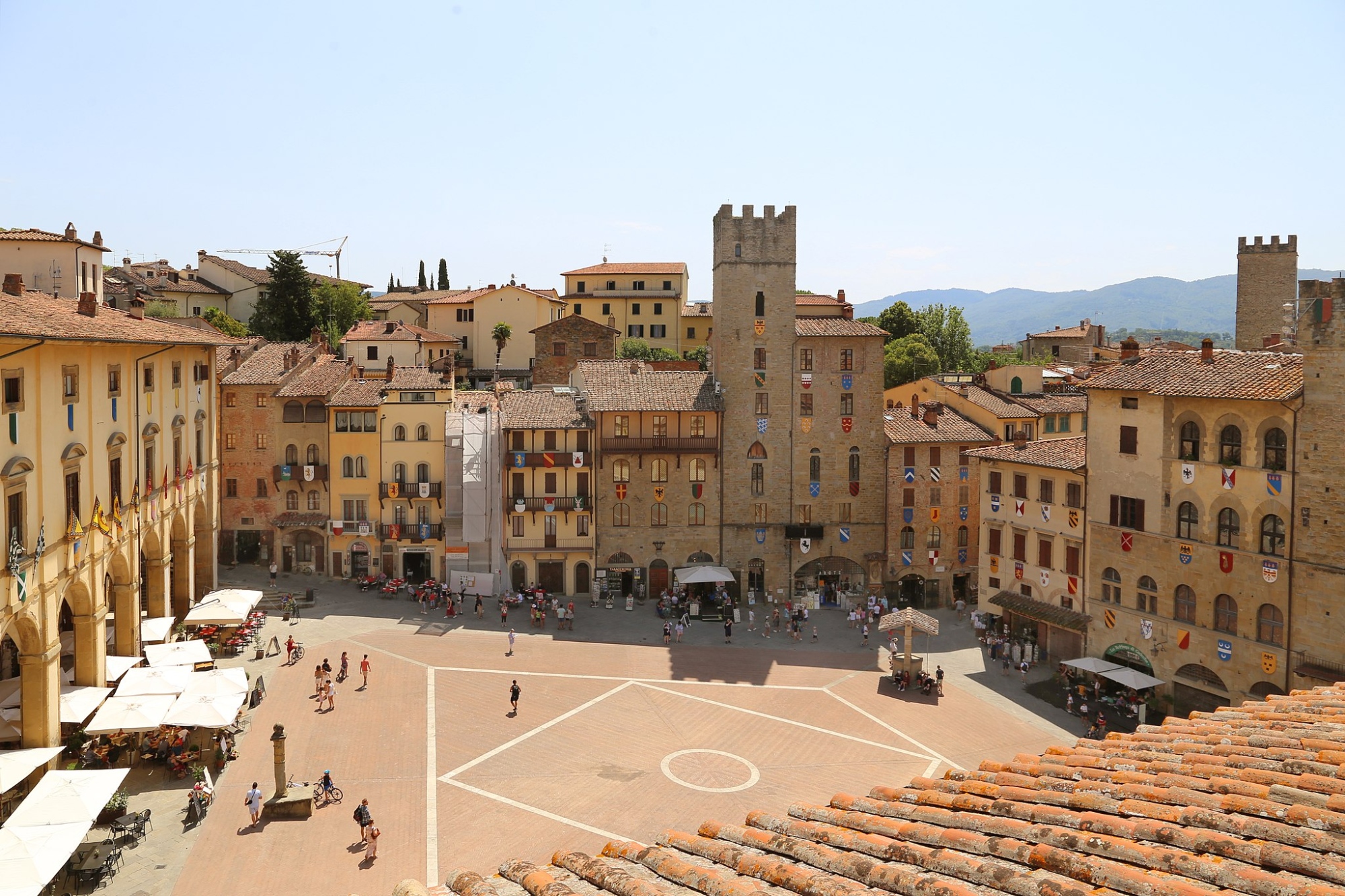 Piazza Grande à Arezzo