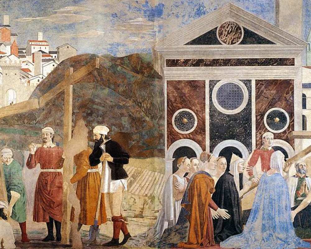 Storie della Vera Croce di Piero della Francesca, dettaglio