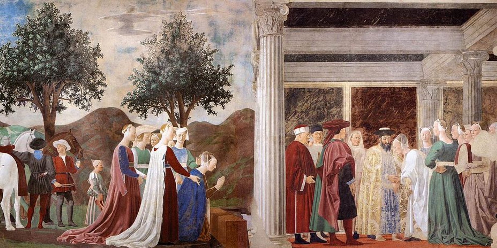 Geschichten vom wahren Kreuz von Piero della Francesca, Detail