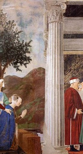 Légende de la Vraie Croix de Piero della Francesca, détail