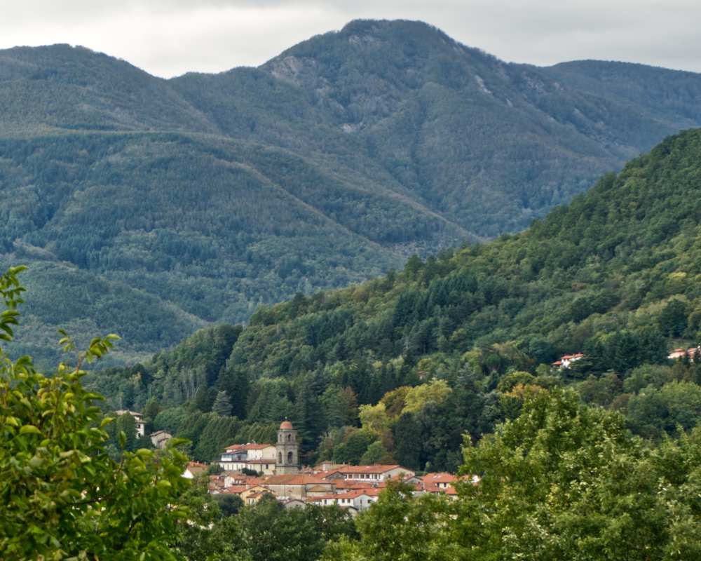 Panoramablick auf San Marcello Pistoiese