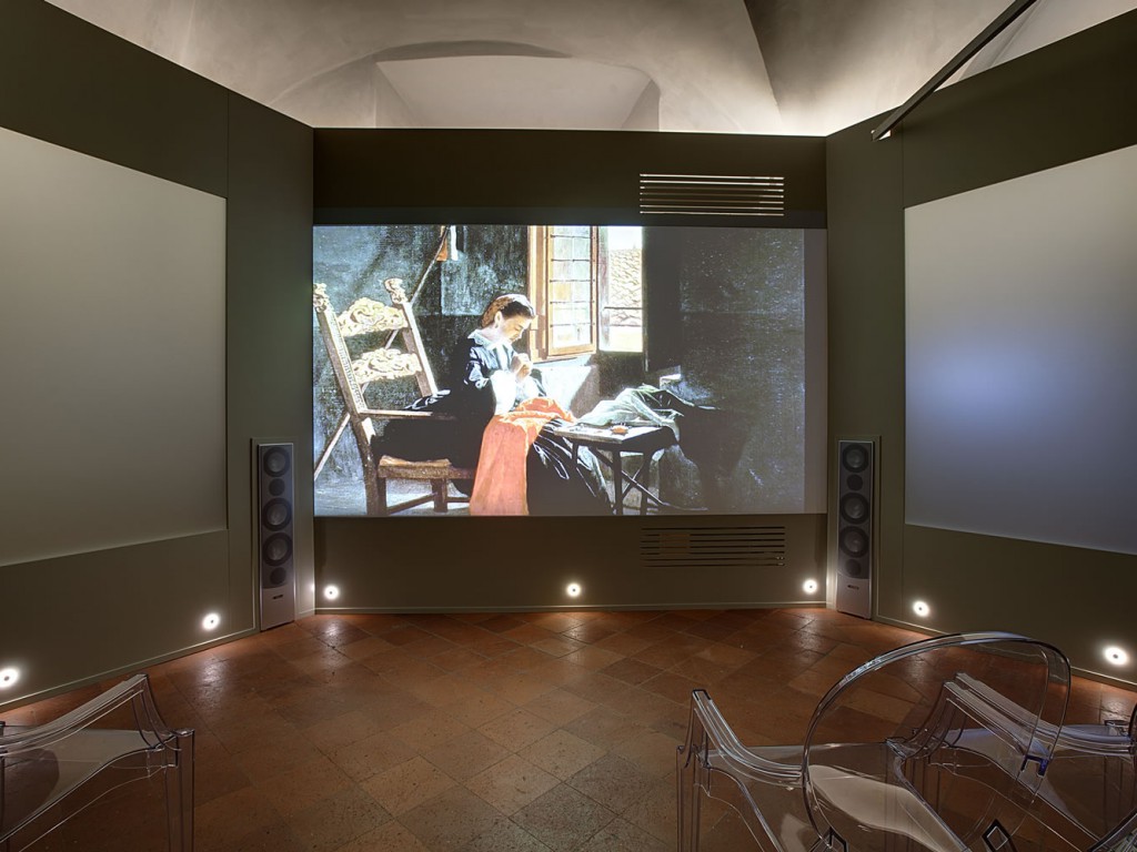 The museum's multimedia room