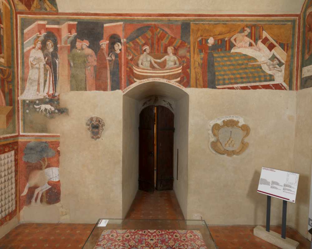 Inside the Palazzo Pubblico in San Gimignano