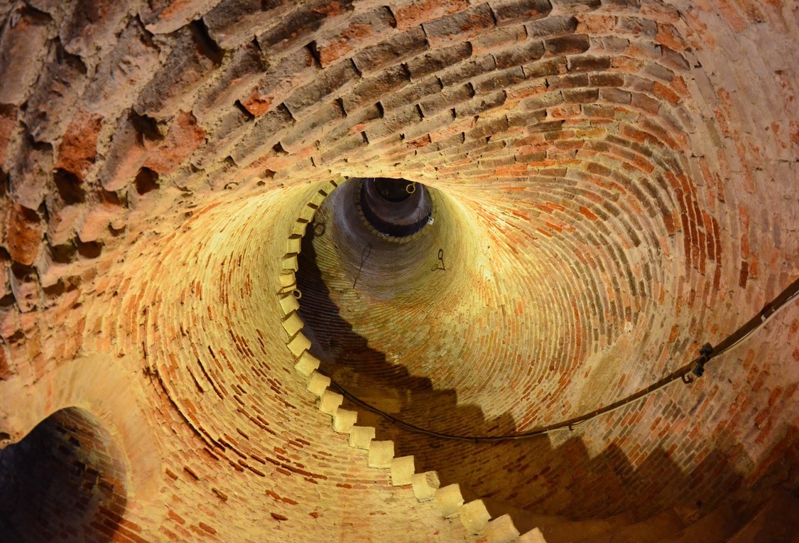 Die Wendeltreppe im Innern des Glockenturms