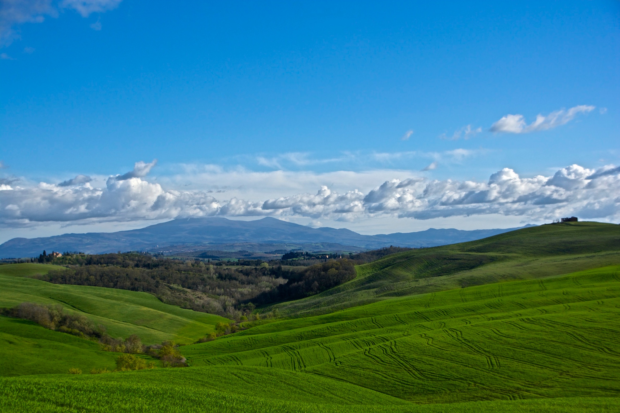 Monte Amiata from the Crete Senesi