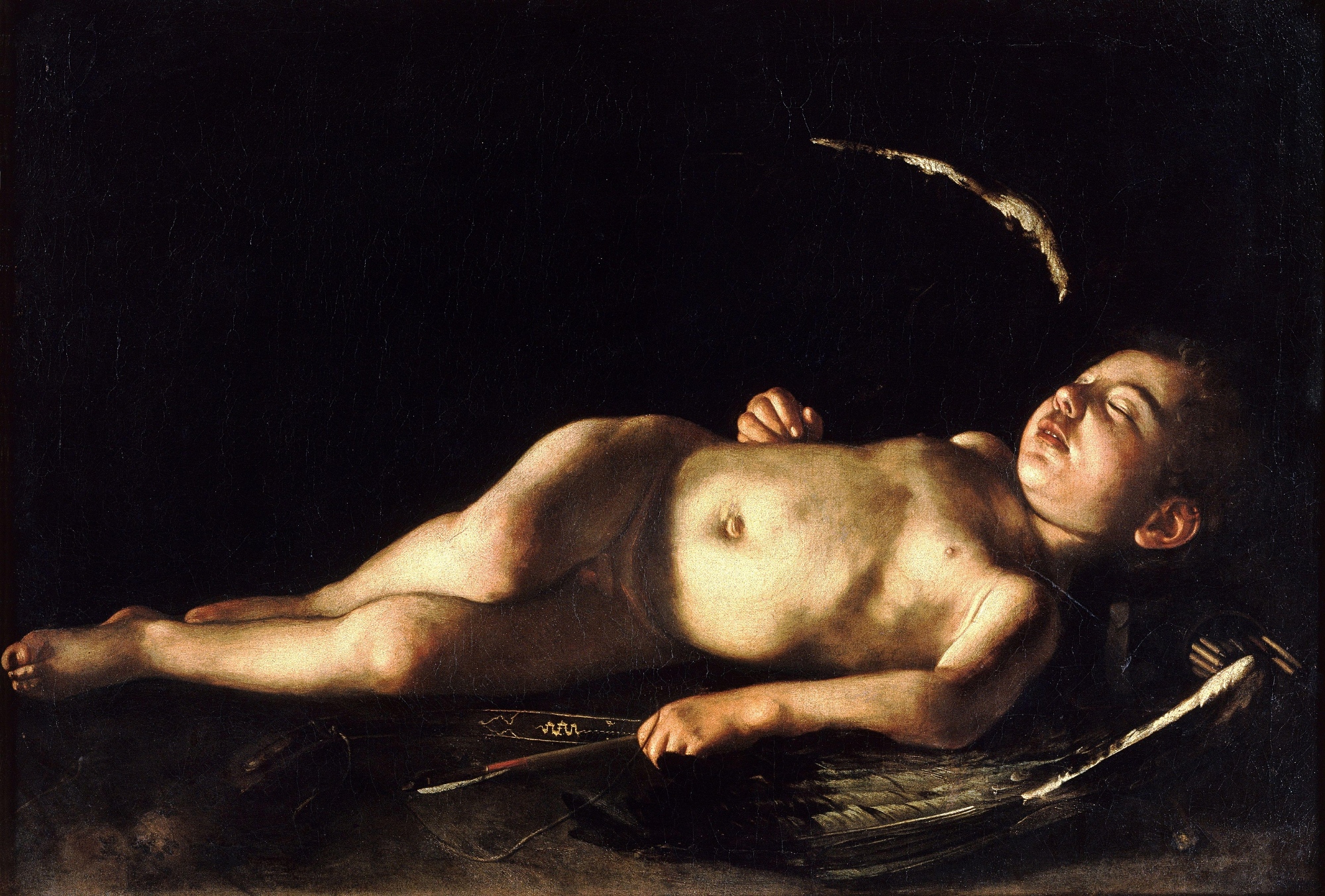 Sleeping Cupid by Caravaggio