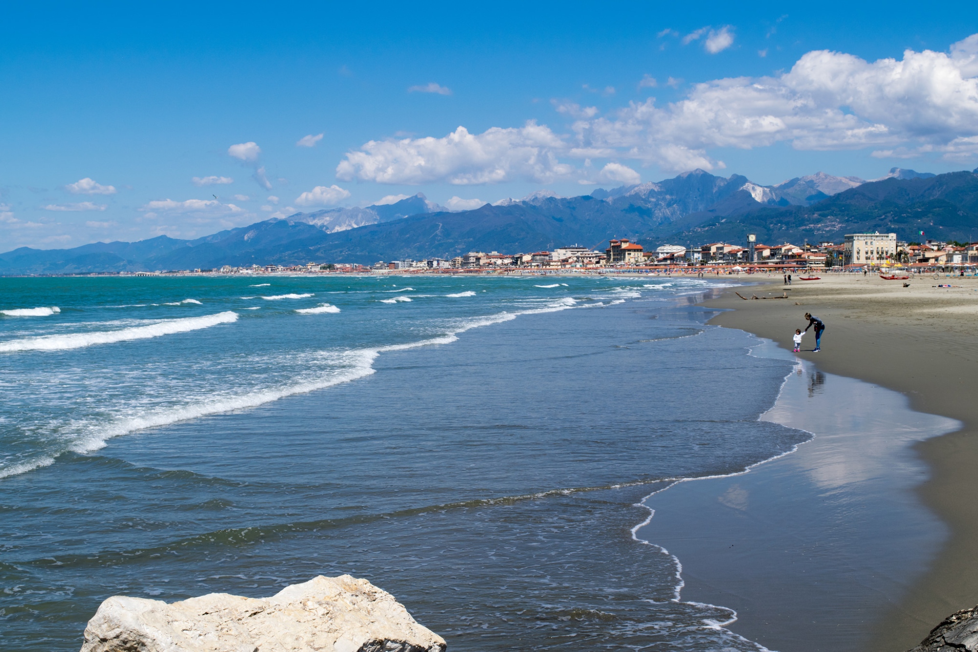 Der Strand von Viareggio