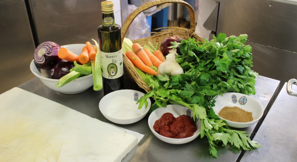 Zutaten für die falsche Fleischsauce Zutaten für die falsche Fleischsauce