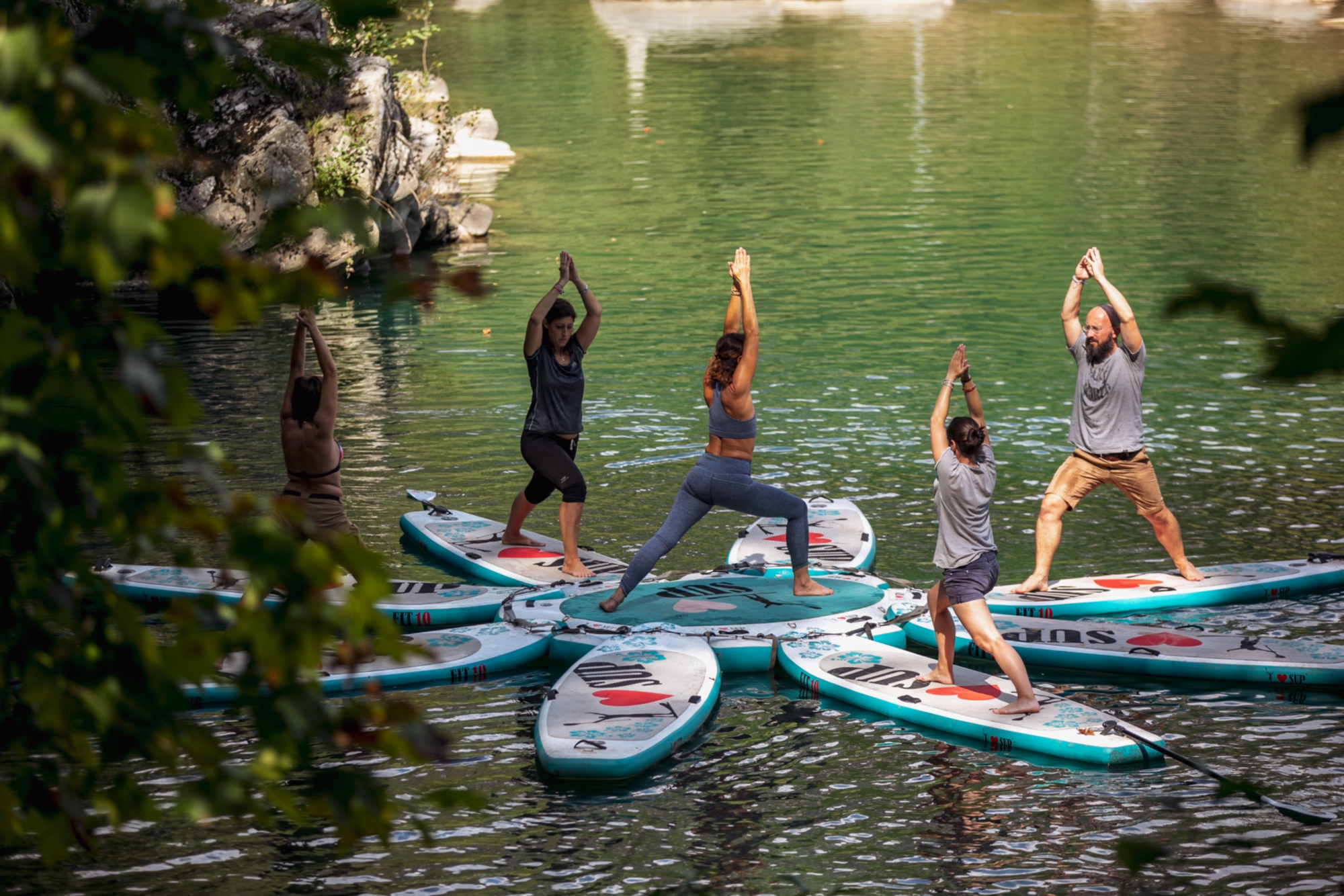 SUP Yoga at the Canyon Park