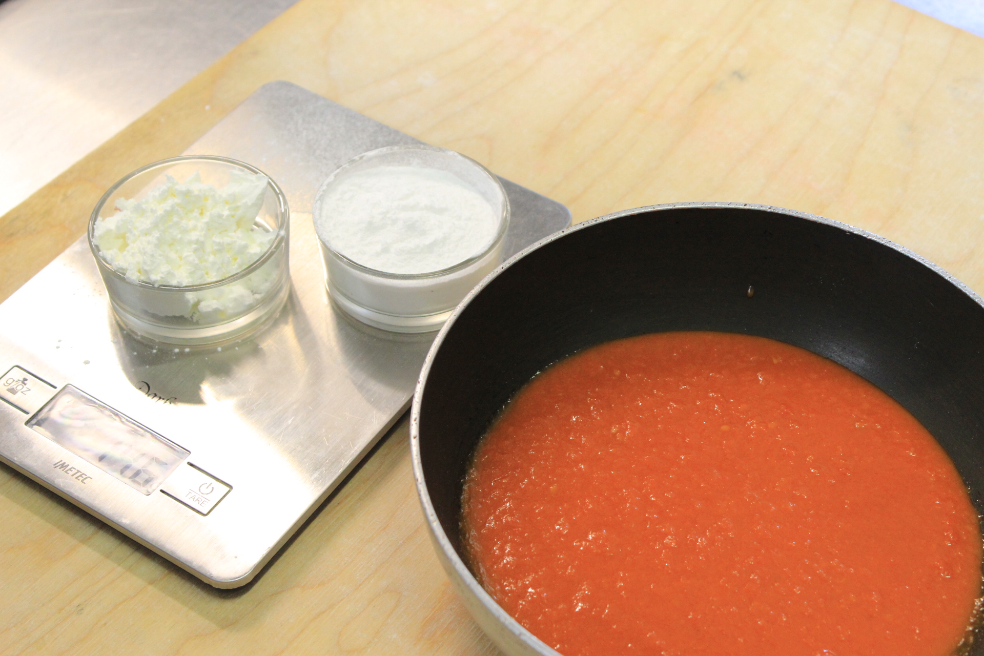 Tomato gnocchi, ingredients