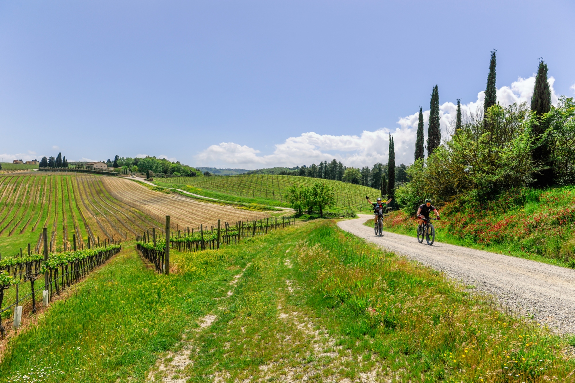 Mit dem Fahrrad in der Toskana