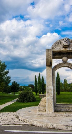 Eingang des Wasserparks von Rapolano Terme